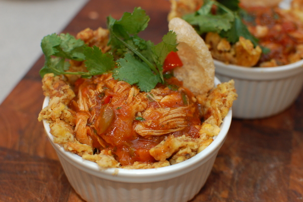 Mofongo with Creole Chicken Stew